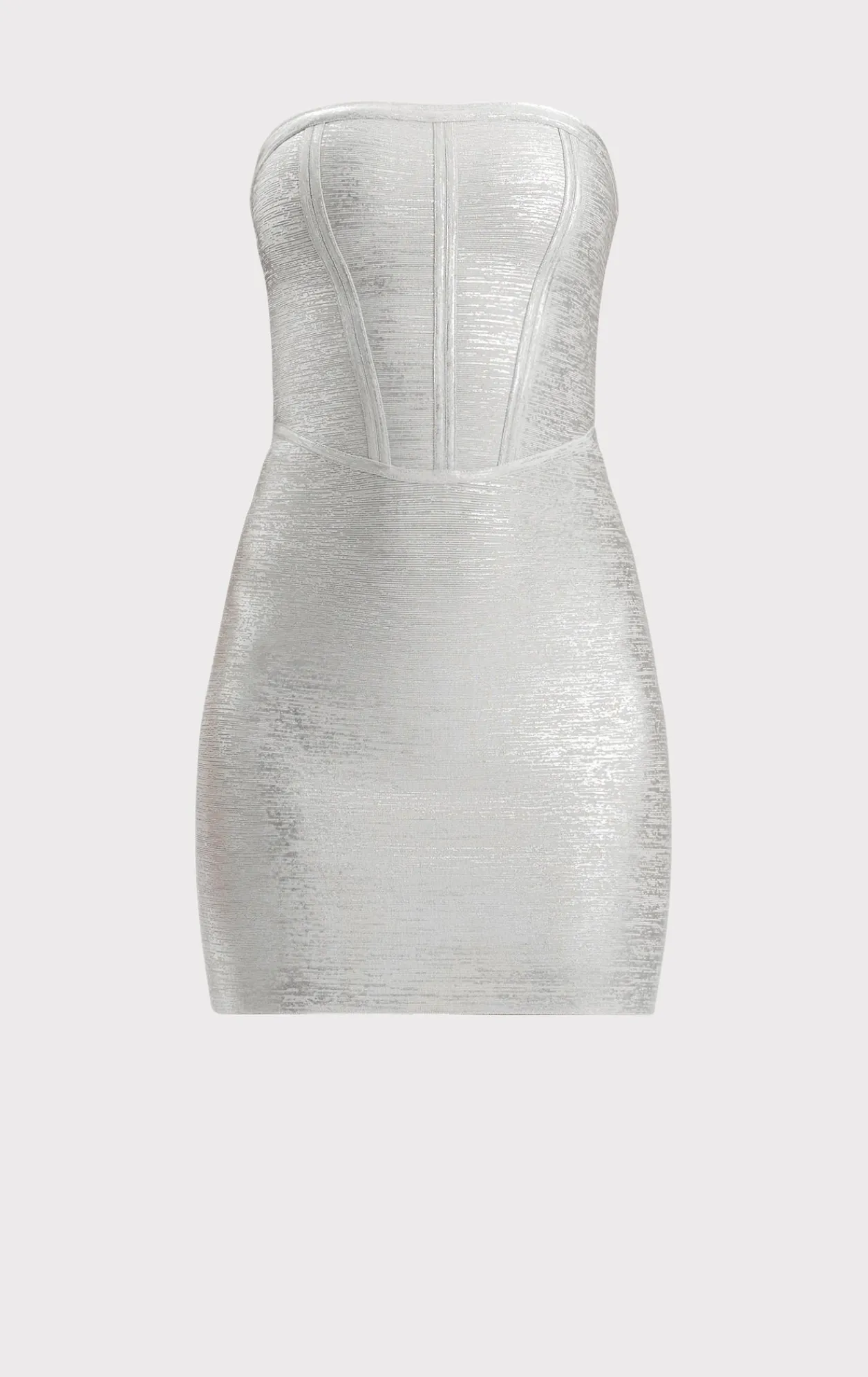 Dresses-Hervé Léger THE AVERY DRESS SILVER FOIL